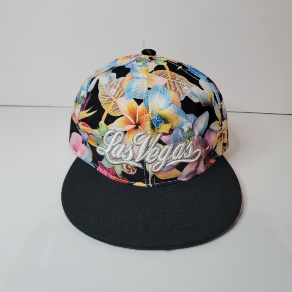 Smith Novelty Company Las Vegas Floral Snap Back Hat Cap Adjustable Beachwear